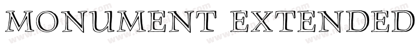Monument Extended M字体转换